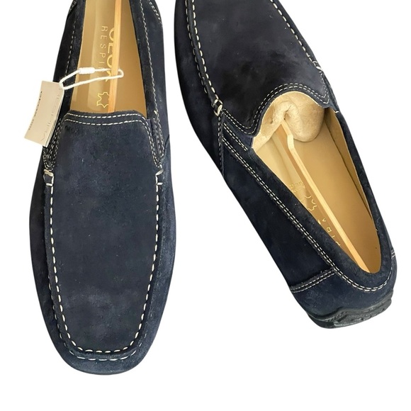 GEOX Respira Men Navy Breathable Italian Patent Suede
Driving Shoes size 43.5 - Picture 2 of 15